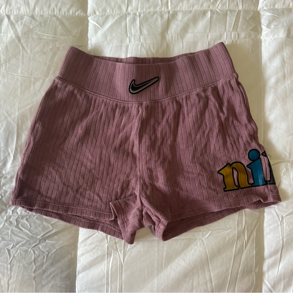 Nike Purple Maeve Retro Muted Workout Biker Lounge Small Shorts